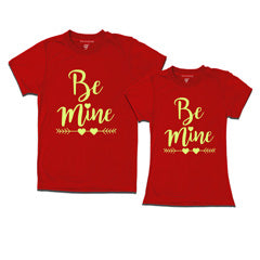 Be Mine-matching couple t shirts-Full Sleeves-Red