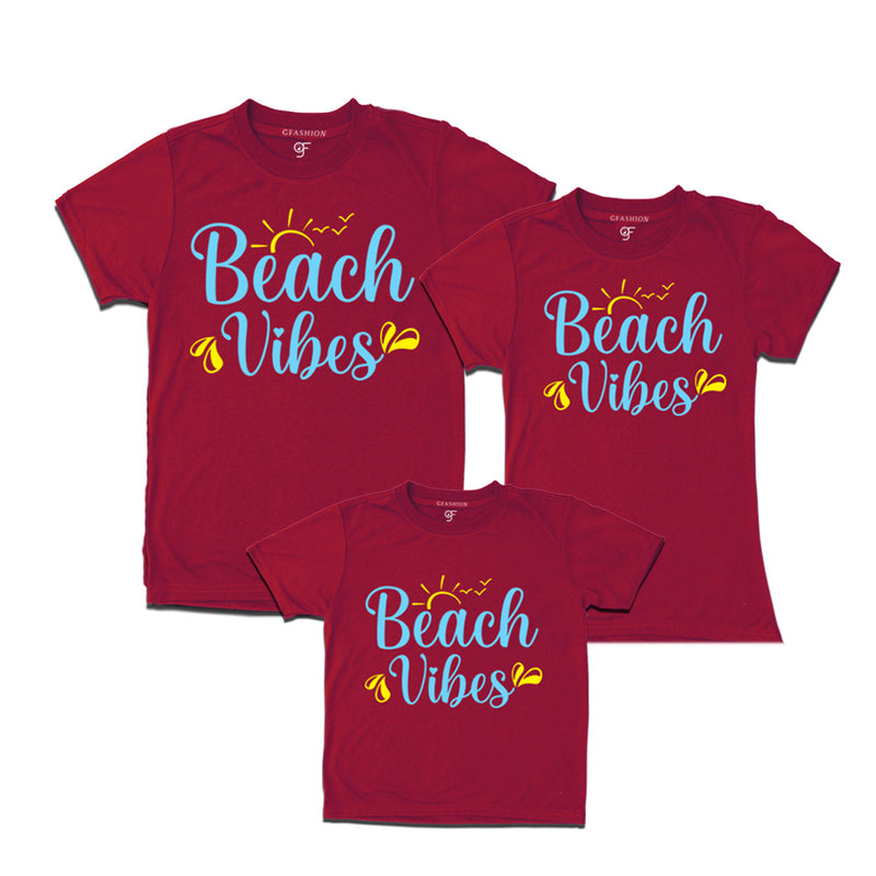 Beach Vibes T-shirts For Dad Mom Girl