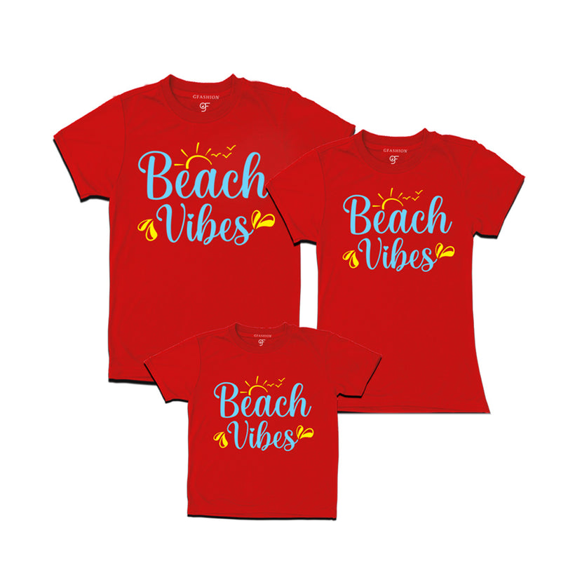 Beach Vibes T-shirts For Dad Mom Girl