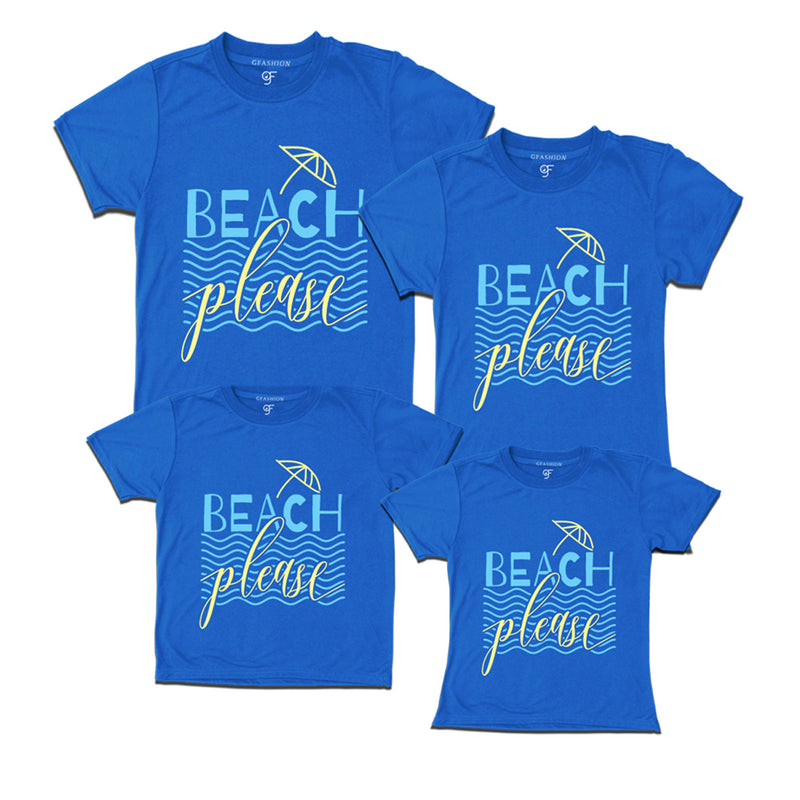 Beach Please-Vacation T-shirts for Family-blue