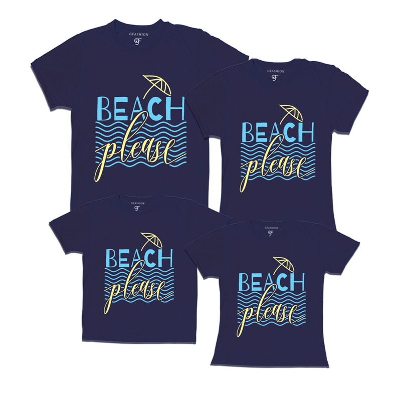 Beach Please-Vacation T-shirts for Family-navy