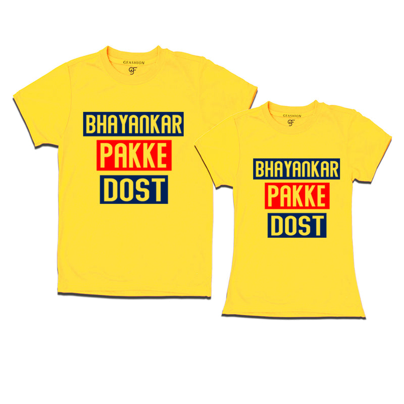 bhayankar pakke dost t-shirts