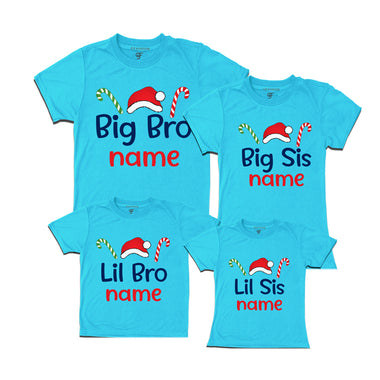 siblings T-shirts For Christmas Name customize