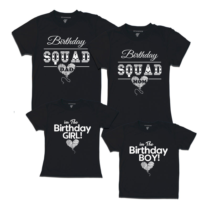 Birthday Squad T Shirts for family