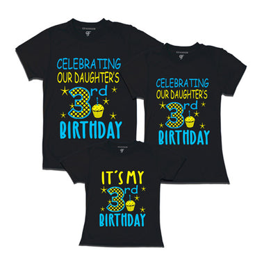 3rd Birthday girl t shirts for family