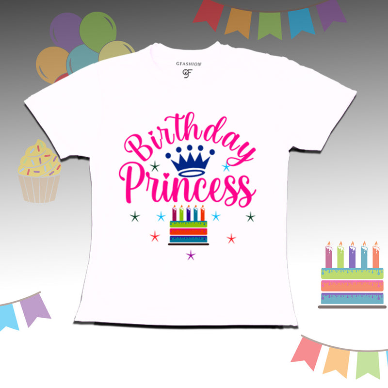 Birthday Princess T-shirts with Family- Age Customized