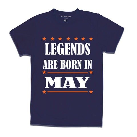 Legends Born in May-Birthday t-shirts