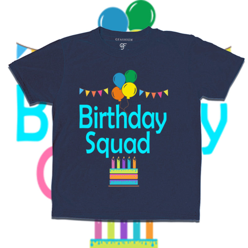 Birthday Queen and Birthday Squad T-shirts for Family and Friends