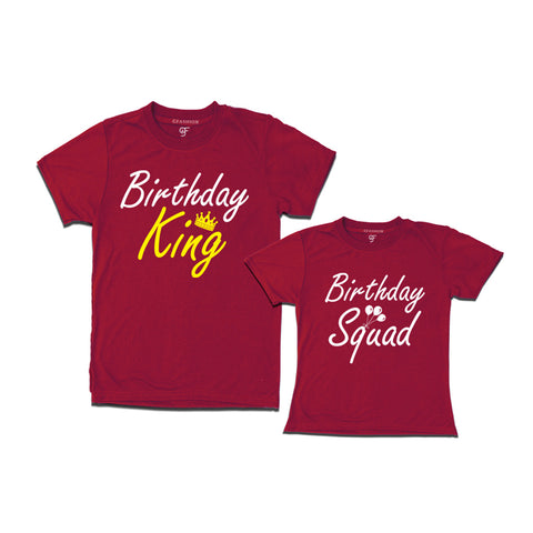 Bithday King and Squad Men and Girl Combo Pack
