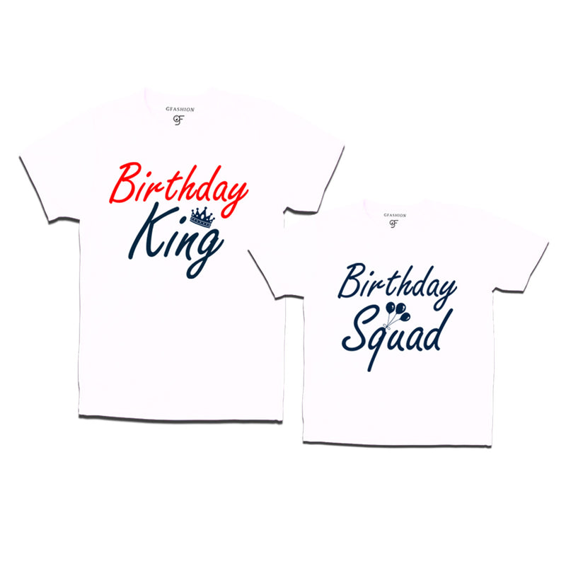 Birthday King-Squad Men and Boy T-shirts