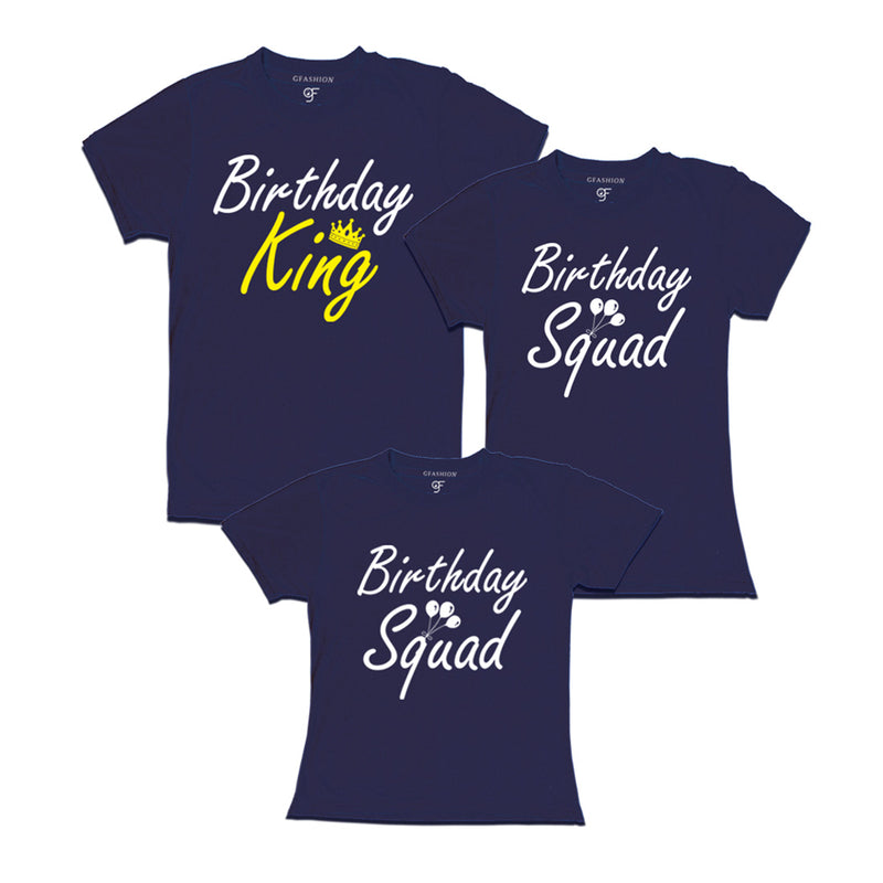Birthday King T-shirts With Queen and Princess
