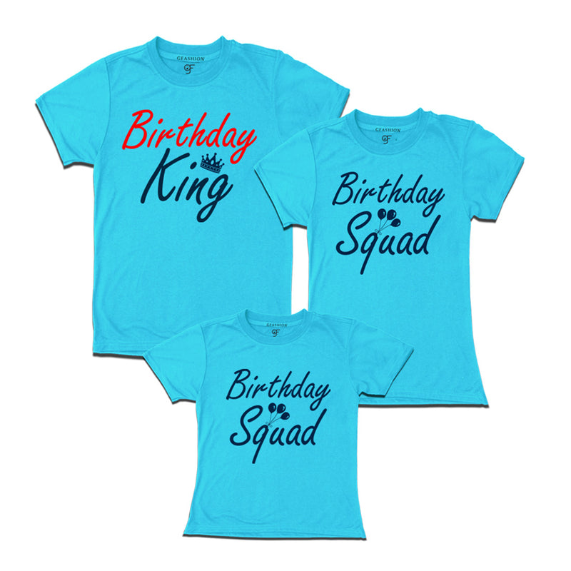 Birthday King T-shirts With Queen and Princess