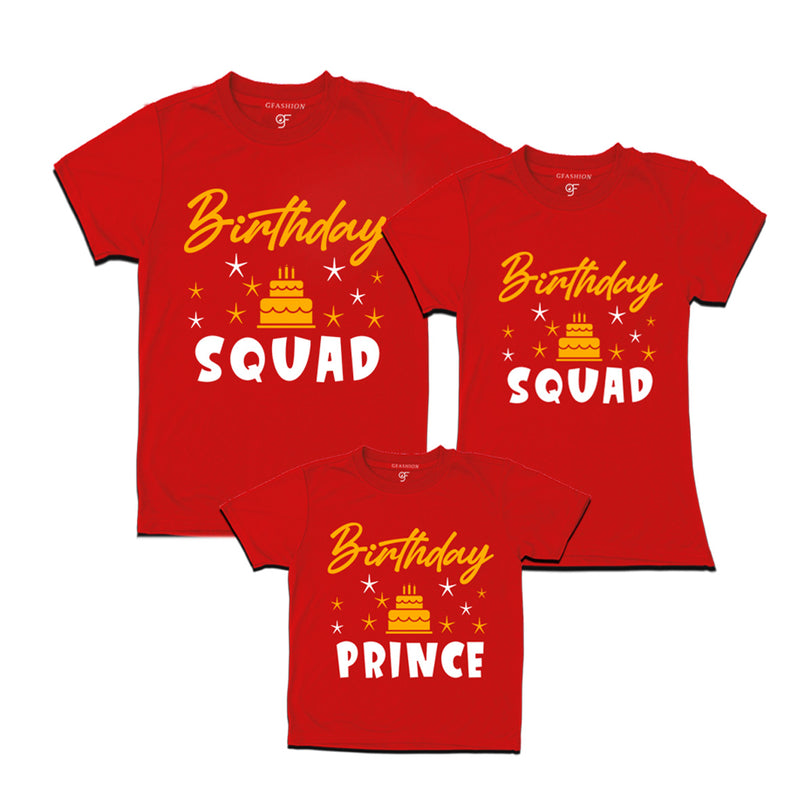 Birthday Prince T-shirts With Birthday Squad