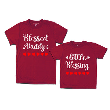 Blessed Daddy-Little Blessing t shirts