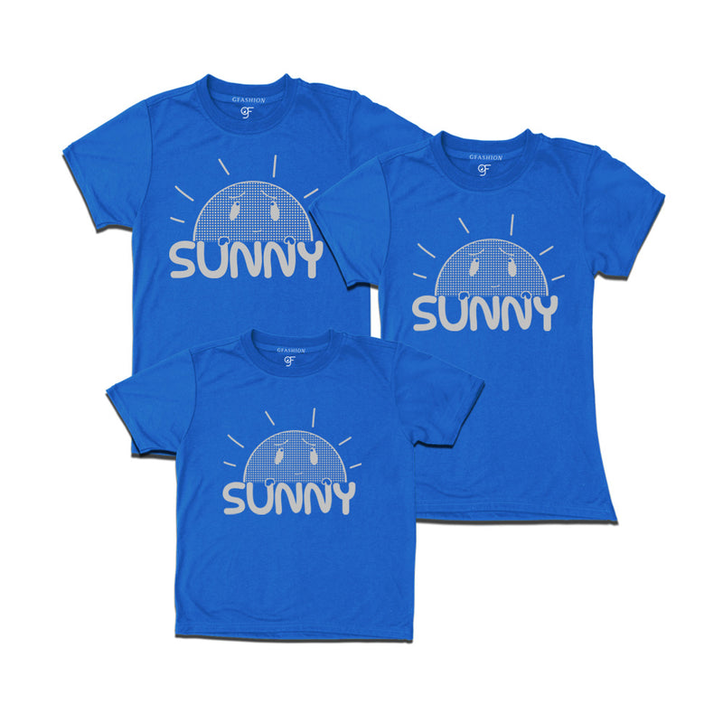 sunny vacation t shirts blue