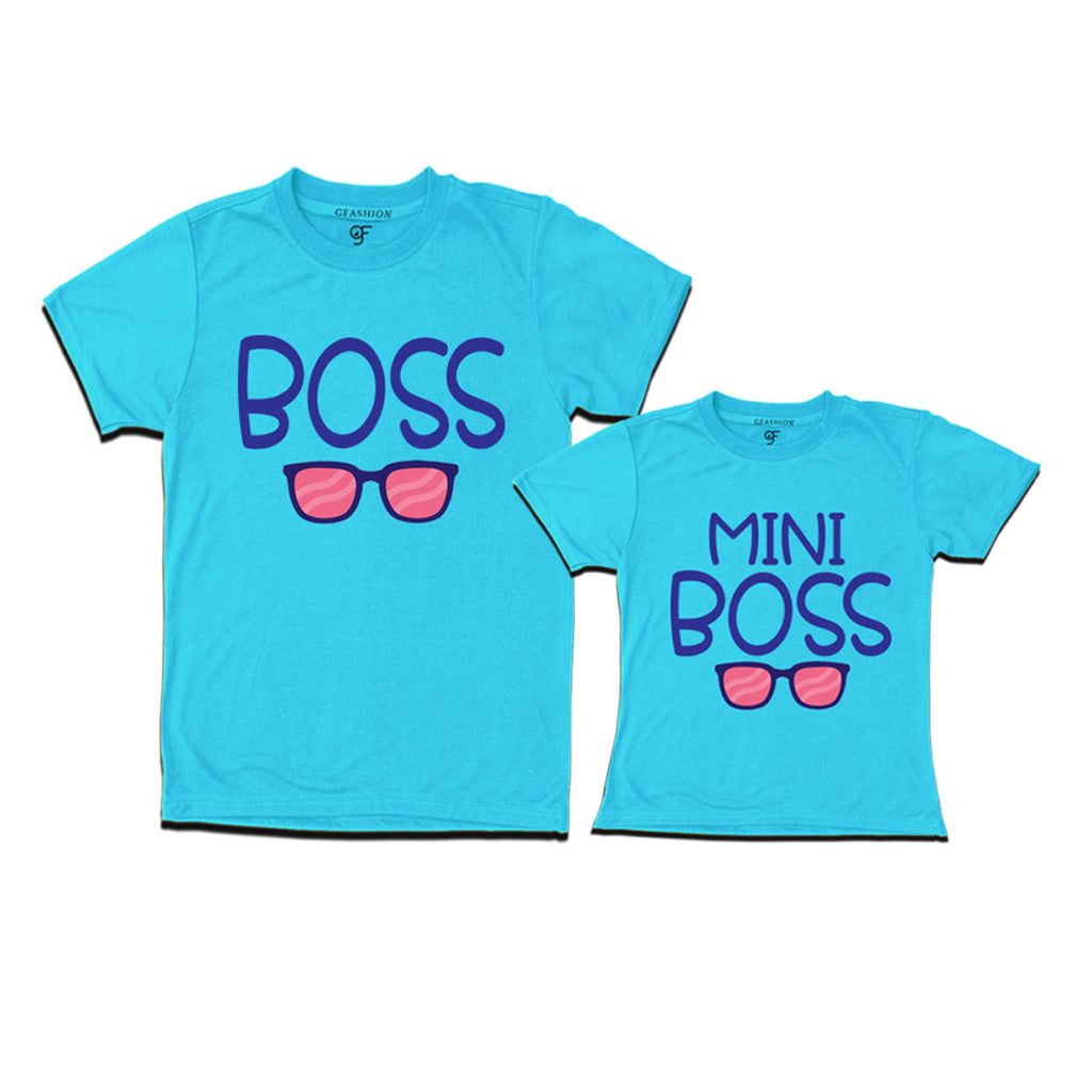 boss man mini boss dad son t shirts