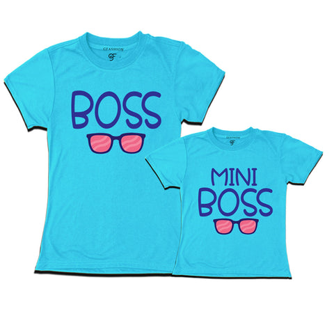 boss mini boss mom daughter t shirts