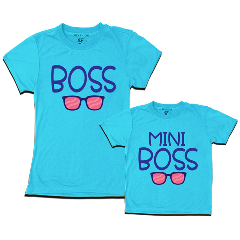 boss mini boss mom and son t shirt
