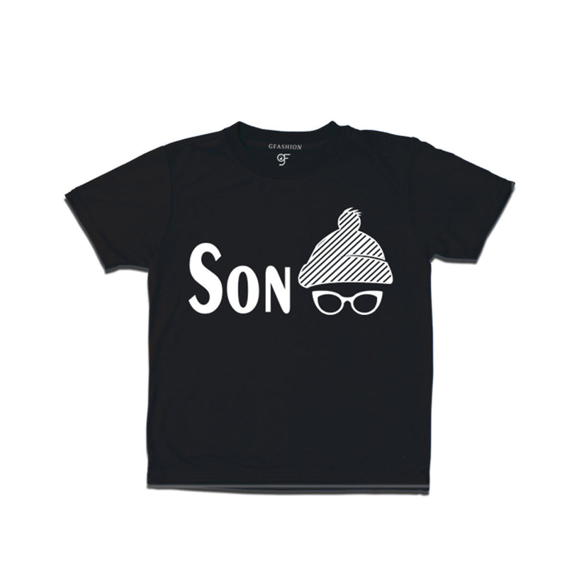 boy's-t-shirts-with-son-and-cap-sun-glass--printed-design-for-father's-day-and-papa's-birthday-@-gfashion-india-online-store-Black