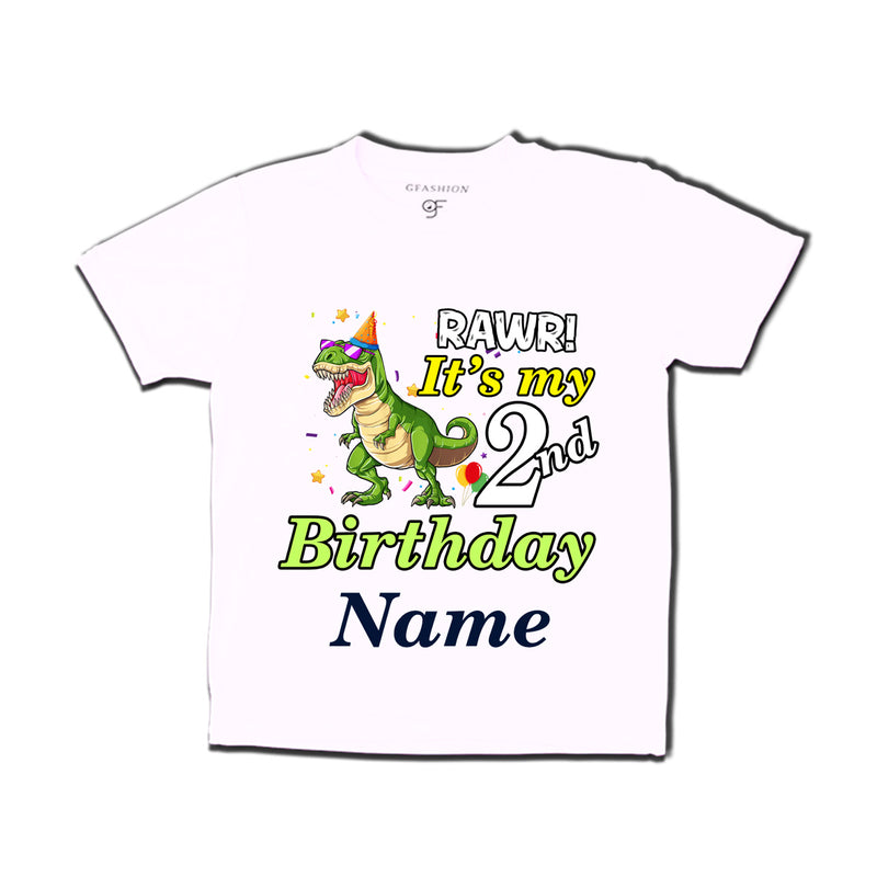 Rawr it's my 2nd birthday T-shirts Boy-Girl