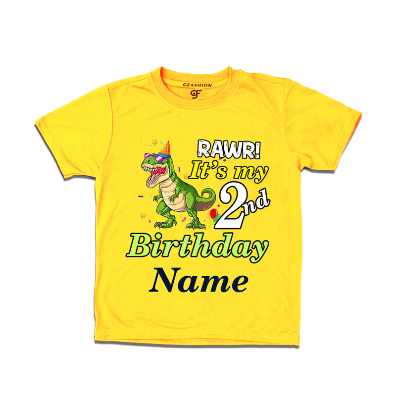 Rawr it's my 2nd birthday T-shirts Boy-Girl