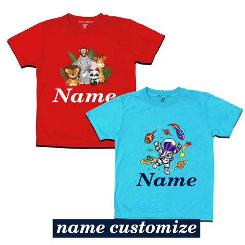 Combo T-shirts for Boys with Name