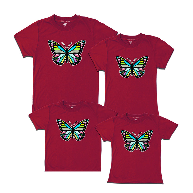 Butterfly t shirts for family group