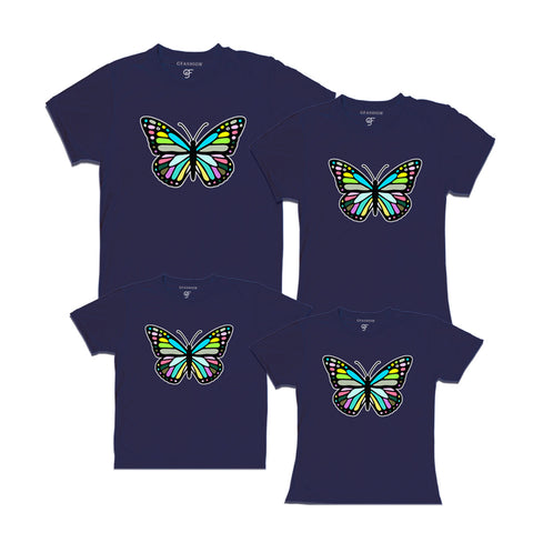 Butterfly t shirts for family group
