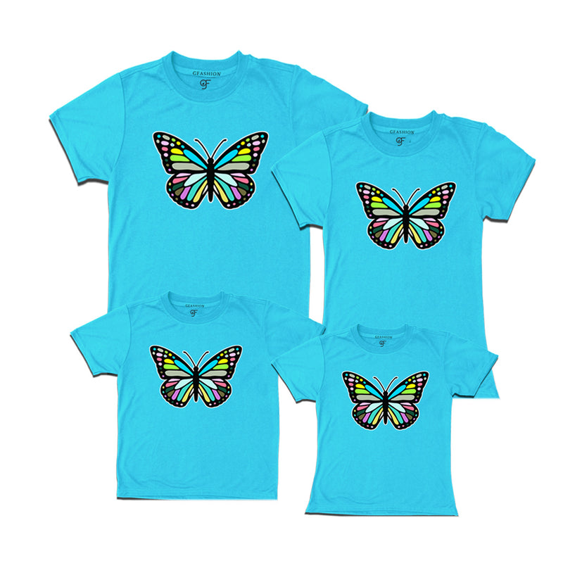 Butterfly t shirts for family group