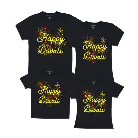 happy diwali t shirts for family and friends
