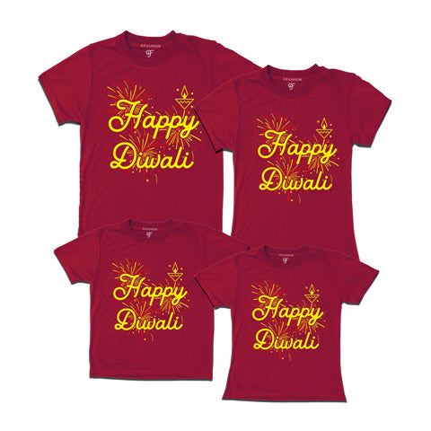 happy diwali t shirts for family and friends