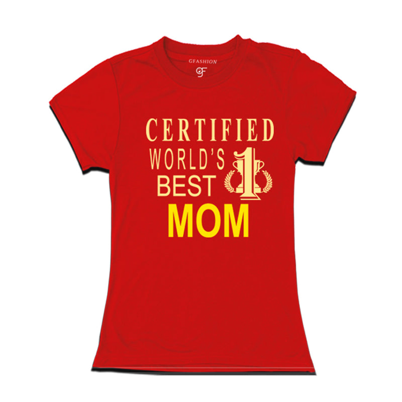 Certified t shirts for Mom-Red-gfashion