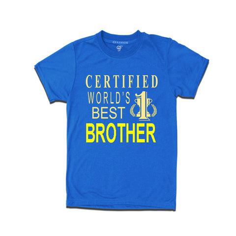 Certified t shirts for Brother-Blue-gfashion