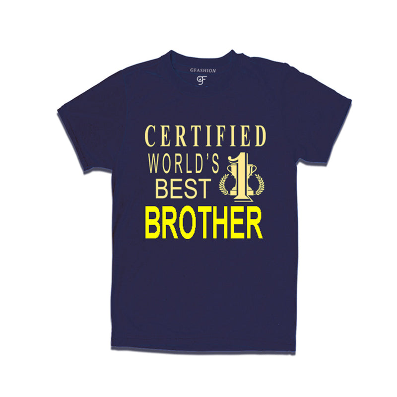 Certified t shirts for Brother-Navy-gfashion