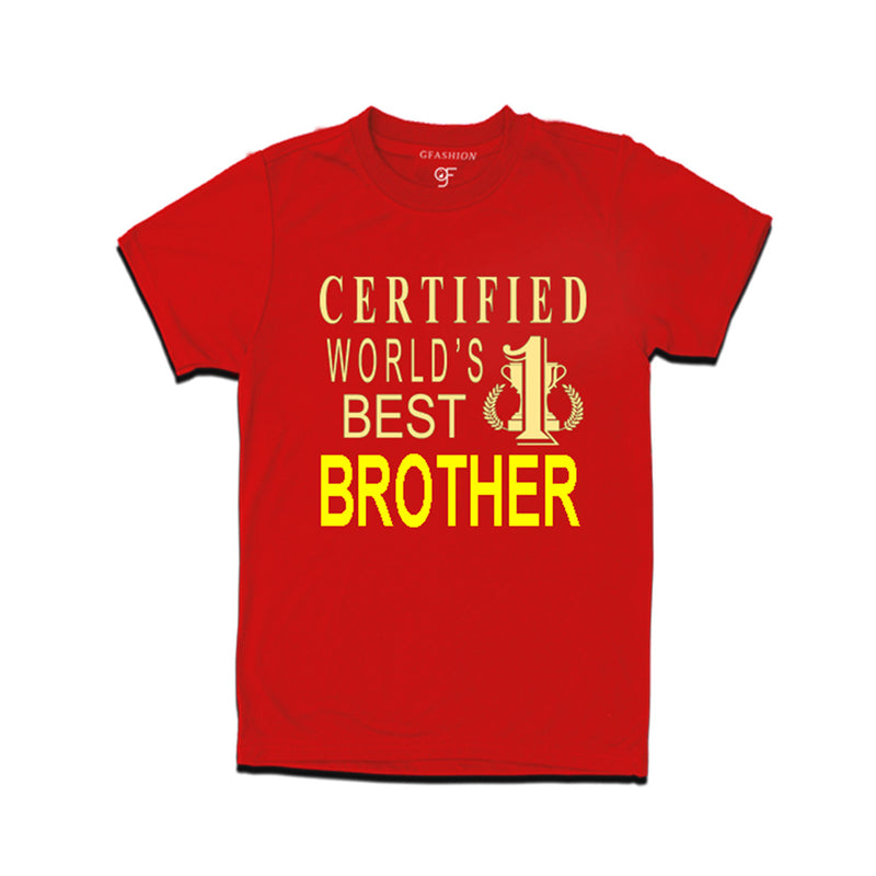 Certified t shirts for Brother-Red-gfashion