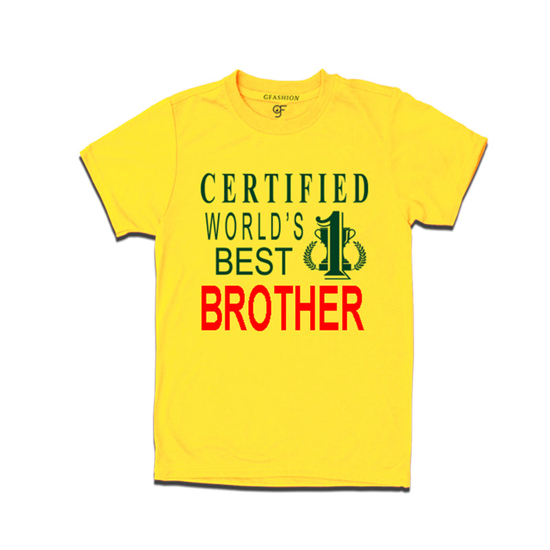 Certified t shirts for Brother-Yellow-gfashion