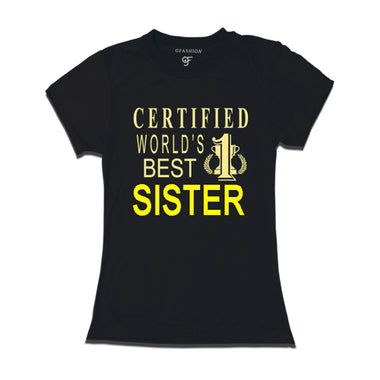Certified t shirts for Sister-Black-gfashion