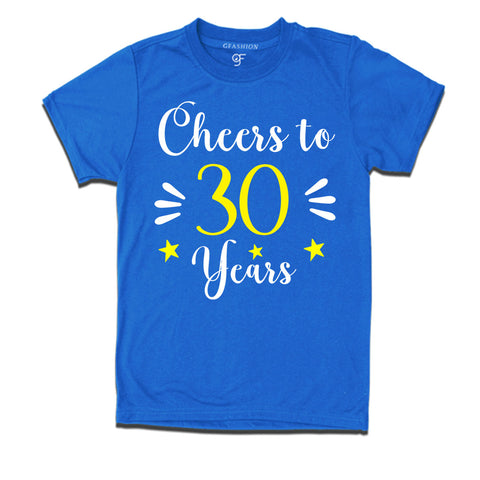 buy cheers to the 30 years tshirts and 30th birthday t shirts @ gfashion india