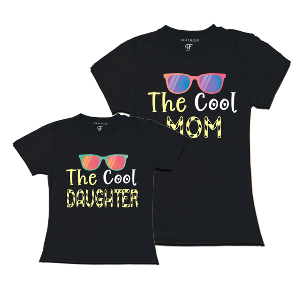 buy Cool Mom Cool Daughter Combo T-shirts @ gfashion india