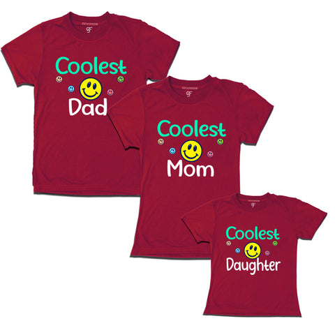 Coolest family t shirts for dad mom daughter