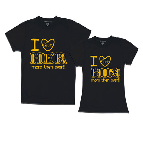 Valentine couple t shirts