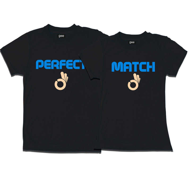 PERFECT MATCH COUPLE T-SHIRTS