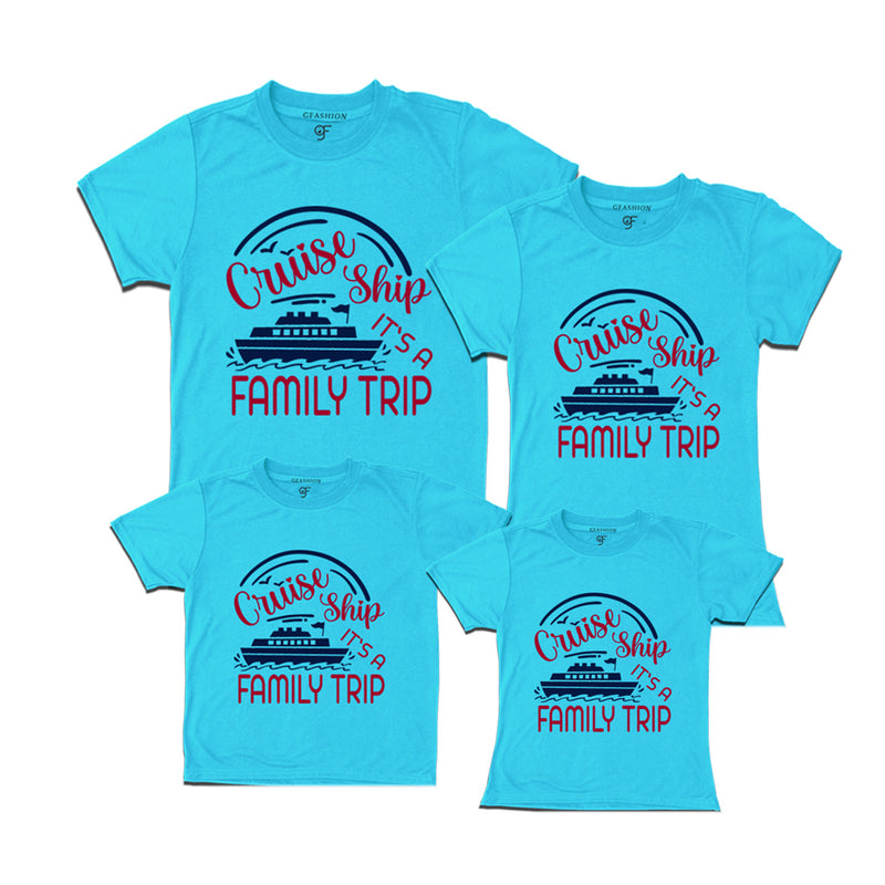 cruise ship it's a family trip t shirts for family group