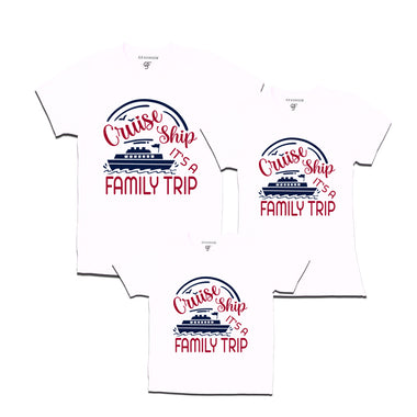 Cruise ship it's a family trip t shirts