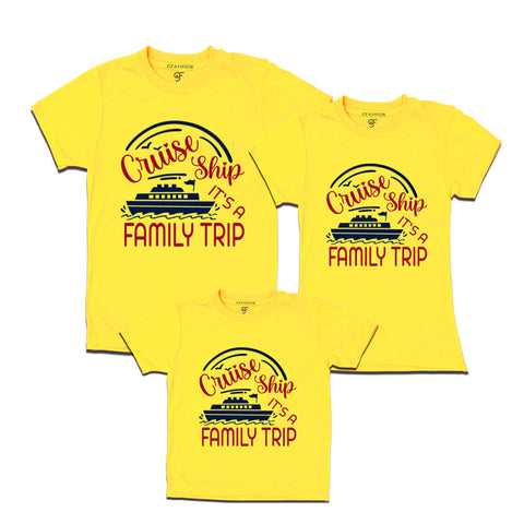 Cruise ship it's a family trip t shirts