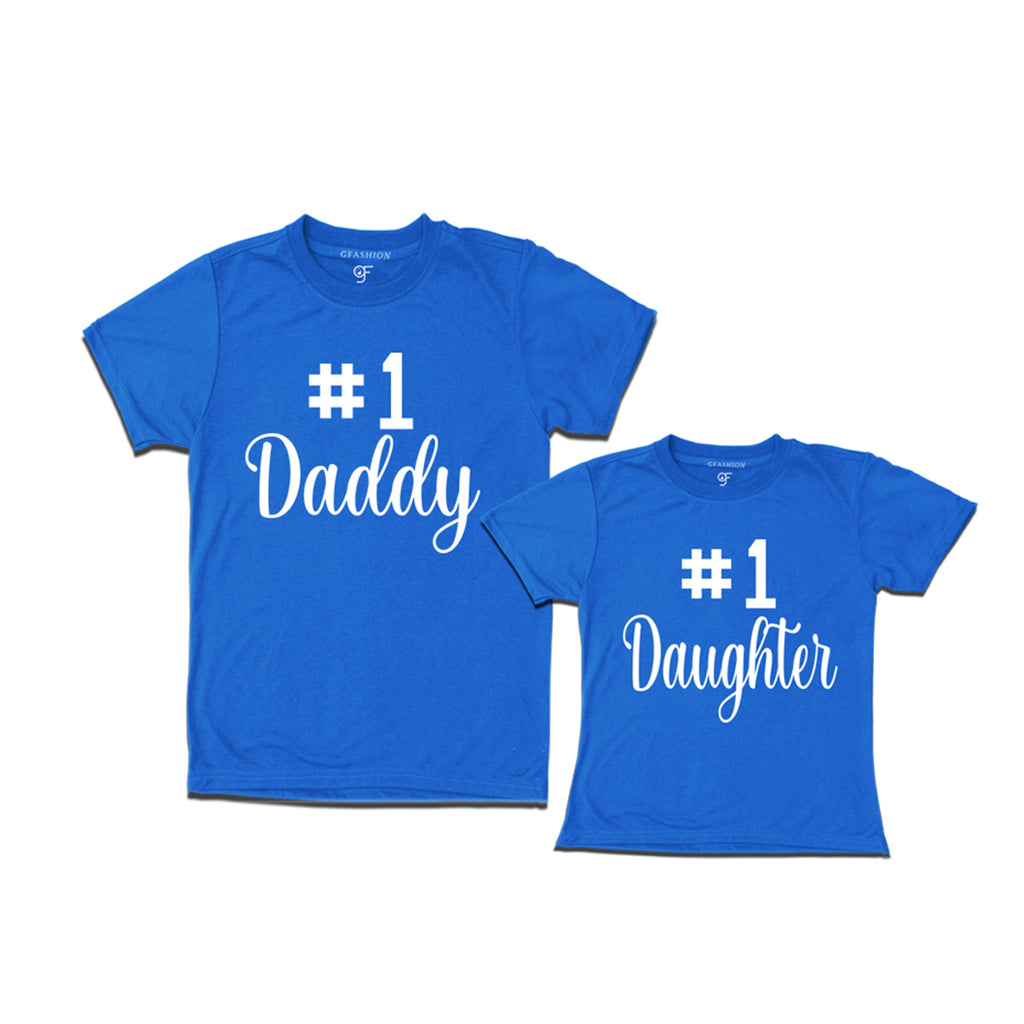 No1 Dad No1 Daughter t shirts