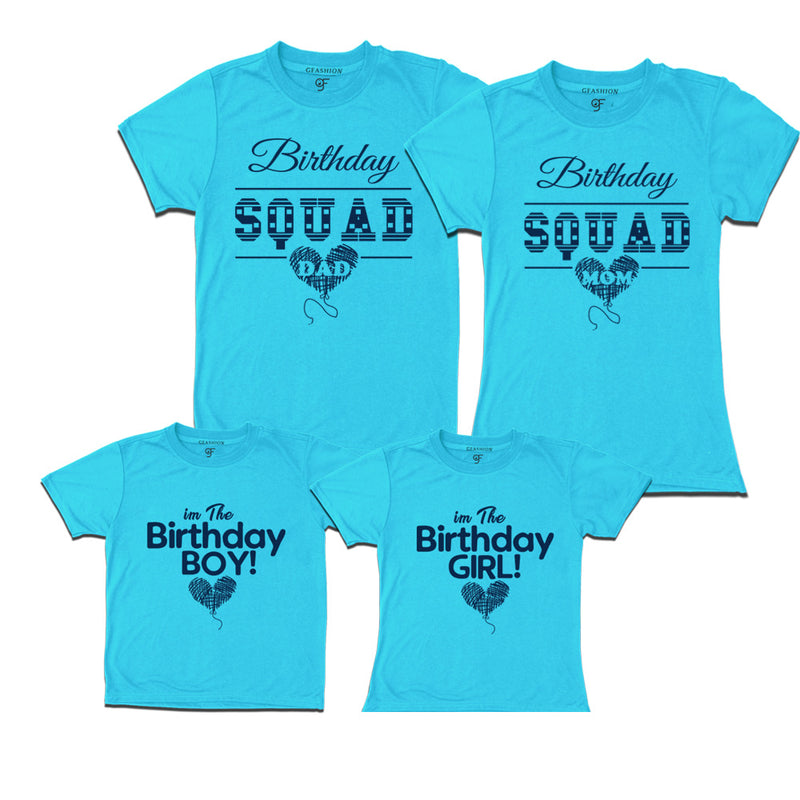 Birthday Squad T Shirts for family