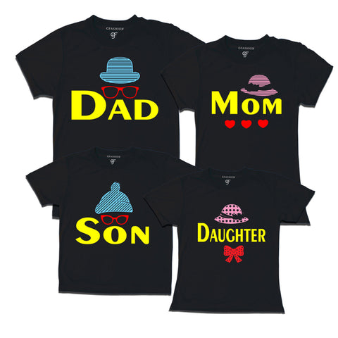 dad mom son daughter-family tees for 3-4-5