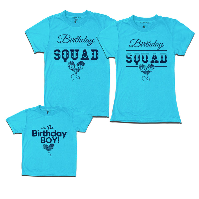 birthday specially matching t-shirt for dad mom and son