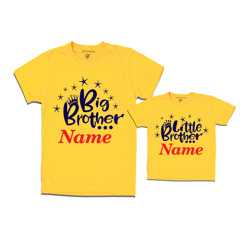 sibling tshirts with name for big brother-little brother